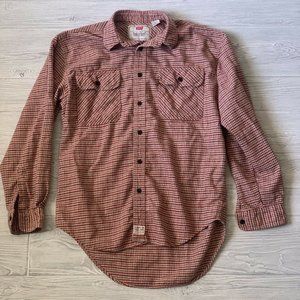 Levis Flannel Shirt Button Front Mens Size Medium